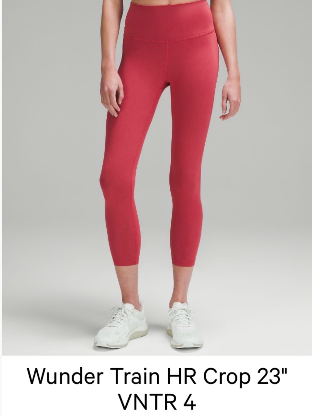 Lululemon Wunder Train High-Rise Crop 23" - Vintage Red Size 4